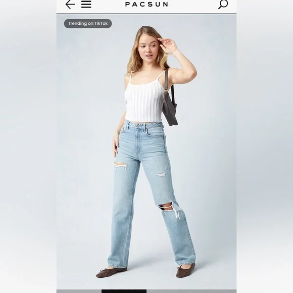 PacSun Bianca 90’s boyfriend Jean - Picture 3 of 4